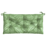 Vidaxl Garden Bench Cushion Leaf vzorec 110x50x7 cm tkanina