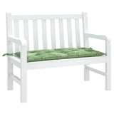 Vidaxl Garden Bench Cushion Leaf vzorec 110x50x7 cm tkanina