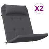 Blazinice za stol Vidaxl 2 St Adirondack Oxford Fabric antracit -RoRed