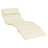 VidaXL lounger cushion 180x60x4 cm Oxford fabric cream -colored