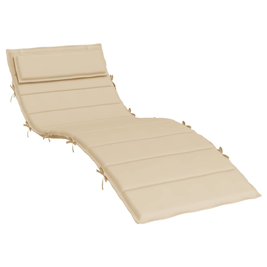 Vidaxl Lounger polštář 180x60x3 cm oxfordská textilie béžová