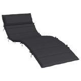 Vidaxl Lounger Pushion 180x60x3 cm Oxford stof sort