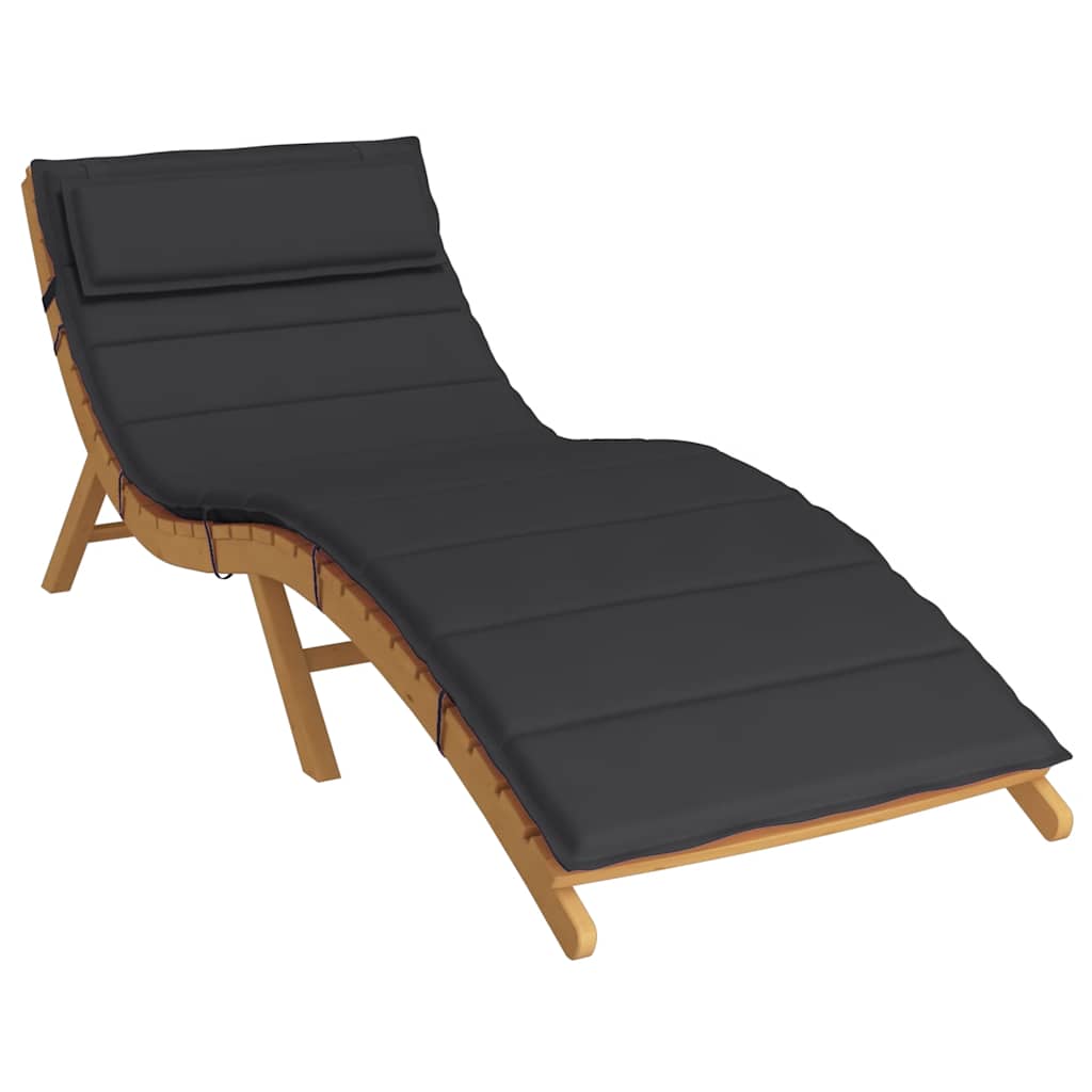 Vidaxl Lounger Pushion 180x60x3 cm Oxford stof sort