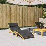 Vidaxl Lounger Pushion 180x60x3 cm Oxford stof sort
