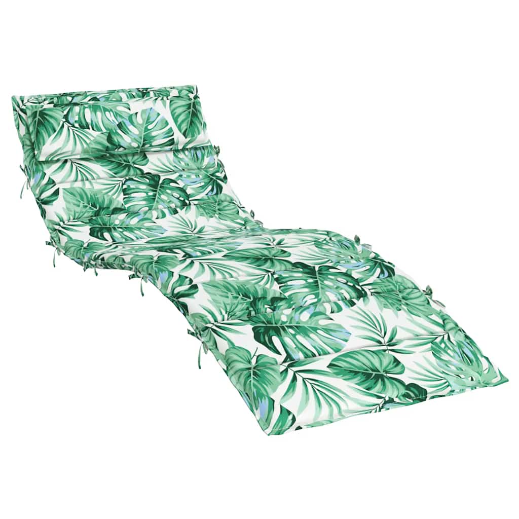 Vidaxl Lounger Blaphion List vzorec 180x60x3 cm Oxford tkanina