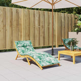 Vidaxl Lounger Blaphion List vzorec 180x60x3 cm Oxford tkanina