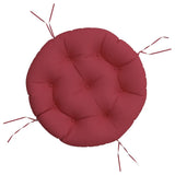 Cuscino di sedile Vidaxl attorno a Ø 60x11 cm Vino in tessuto Oxford rosso