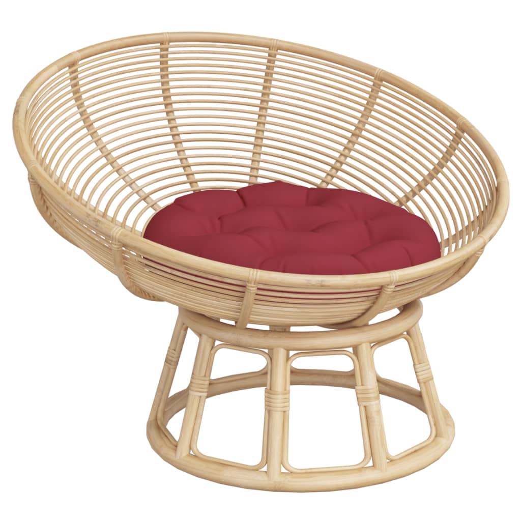 Cuscino di sedile Vidaxl attorno a Ø 60x11 cm Vino in tessuto Oxford rosso