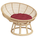 Cuscino di sedile Vidaxl attorno a Ø 60x11 cm Vino in tessuto Oxford rosso
