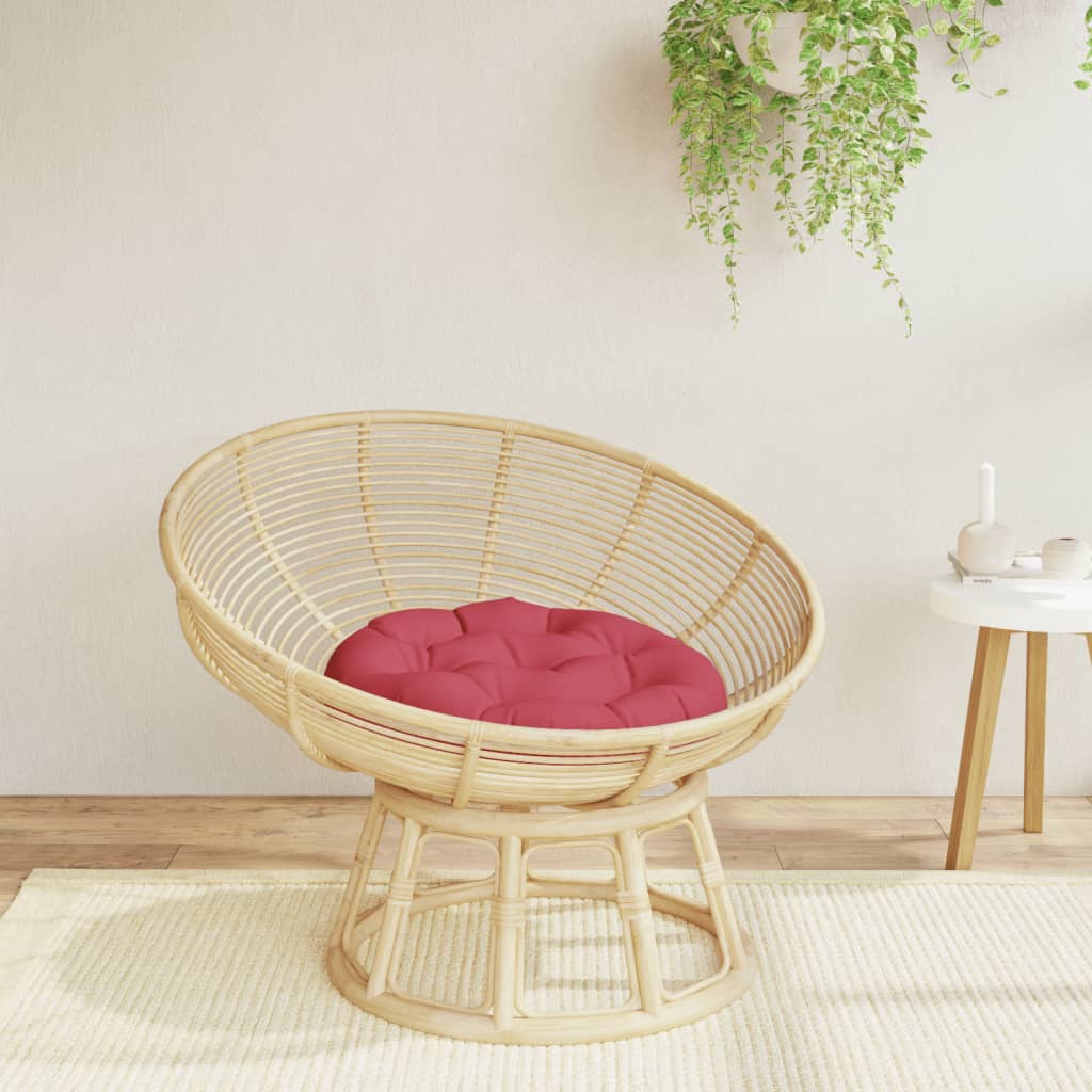 Cuscino di sedile Vidaxl attorno a Ø 60x11 cm Vino in tessuto Oxford rosso