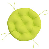 Vidaxl Cuscini del sedile rotondo Ø 60x11 cm tessuto oxford chiaro verde