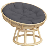 Vidaxl Seat Cushion Round Ø 100x11 cm Tessuto di Oxford antracite -Collorato