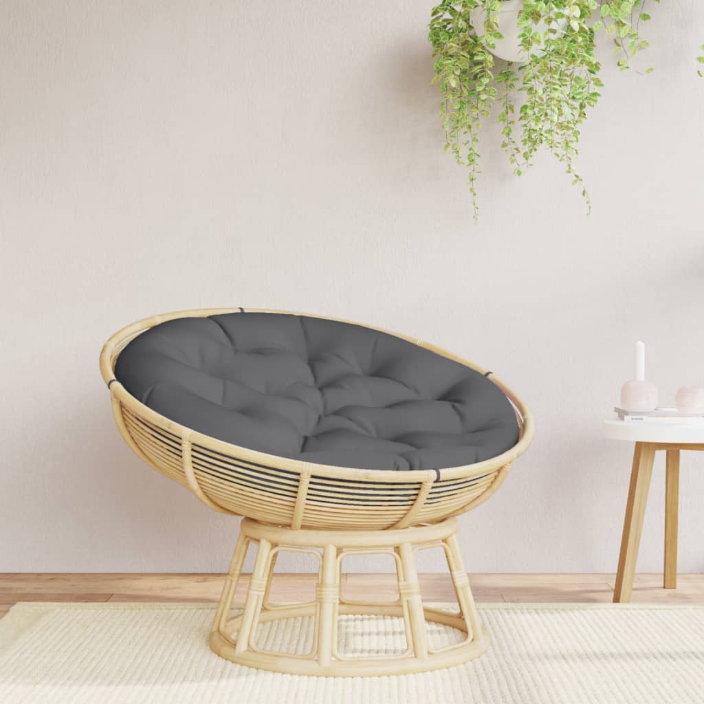 Vidaxl Seat Cushion Round Ø 100x11 cm Tessuto di Oxford antracite -Collorato