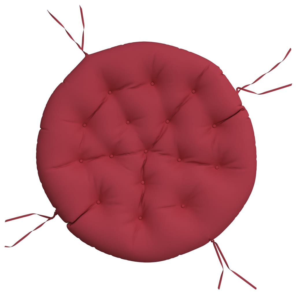 Vidaxl Cuscini del sedile round Ø 100x11 cm Vino in tessuto Oxford rosso