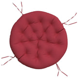 Vidaxl Cuscini del sedile round Ø 100x11 cm Vino in tessuto Oxford rosso