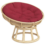 Vidaxl Cuscini del sedile round Ø 100x11 cm Vino in tessuto Oxford rosso