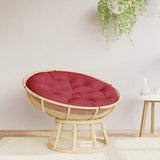 Vidaxl Cuscini del sedile round Ø 100x11 cm Vino in tessuto Oxford rosso