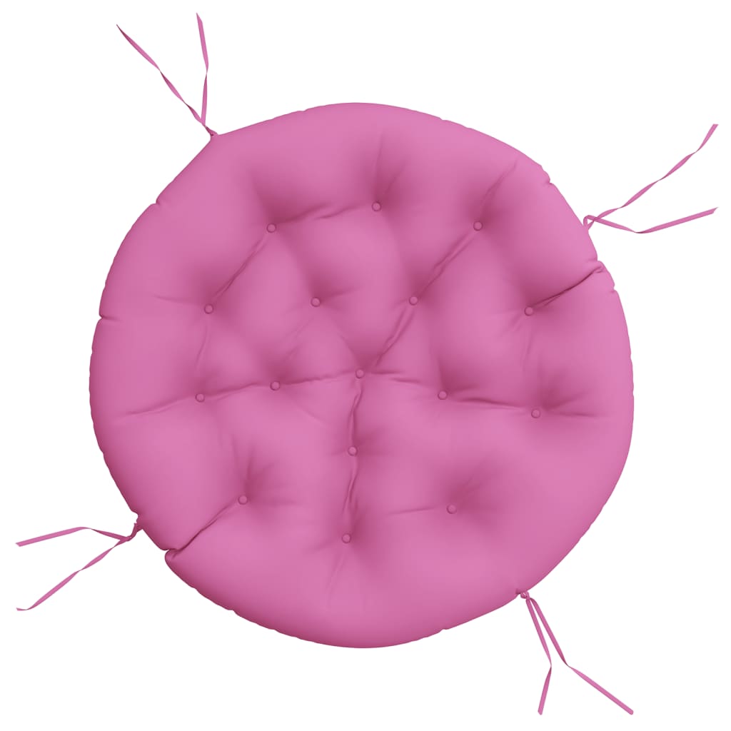 Vidaxl Cuscinetto del sedile rotondo Ø 100x11 cm tessuto oxford rosa