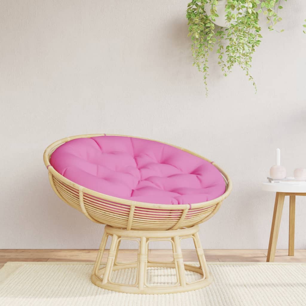 Vidaxl Cuscinetto del sedile rotondo Ø 100x11 cm tessuto oxford rosa