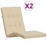Polštáře židle Vidaxl Patio 2 St. Oxfordská textilie Beige