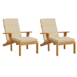 Polštáře židle Vidaxl Patio 2 St. Oxfordská textilie Beige