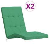 Cuscini da sedia da patio Vidaxl 2 St Oxford Fabric Green