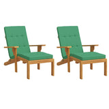 Cuscini da sedia da patio Vidaxl 2 St Oxford Fabric Green