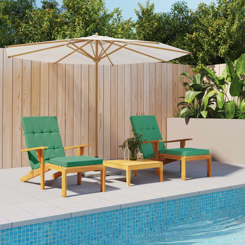Cuscini da sedia da patio Vidaxl 2 St Oxford Fabric Green