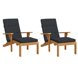 Polštáře židle Vidaxl Patio 2 St. Oxford Black