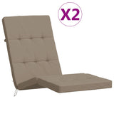 Cuscini da sedia da patio Vidaxl 2 St Oxford Fabric taupe