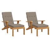 Cuscini da sedia da patio Vidaxl 2 St Oxford Fabric taupe