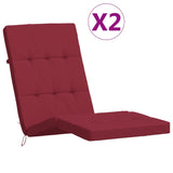 Polštáře židle Vidaxl Patio 2 St. Oxford Fabric víno červené