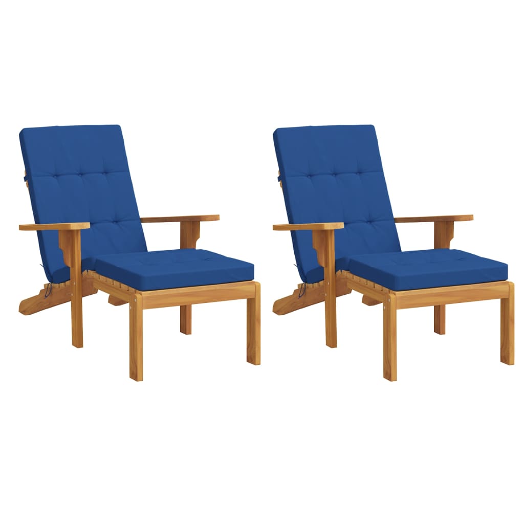 Polštáře židle Vidaxl Patio 2 St. Oxfordská textilie Royal Blue