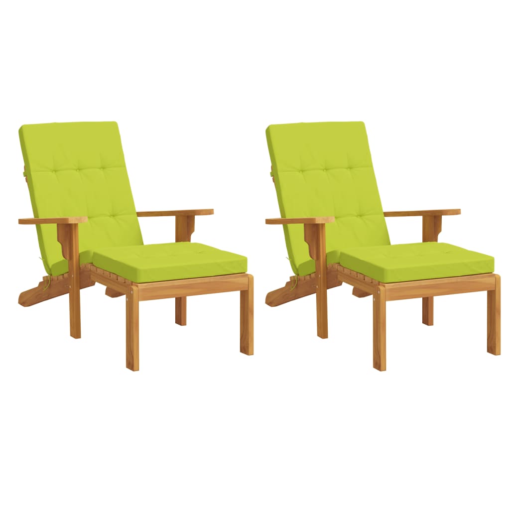 Cuscini da sedia da patio Vidaxl 2 St Oxford Fabric Bright Green