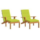 Cuscini da sedia da patio Vidaxl 2 St Oxford Fabric Bright Green