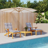 Vidaxl Patio Chair polštáře 2 Stedcase vzorec oxford tkanina šedá