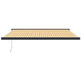 Vidaxl Luifel estendibile 4x3 m polvere e giallo in alluminio e bianco