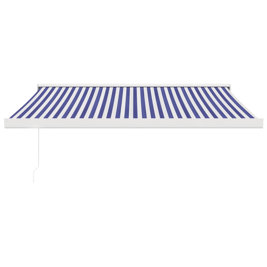 Vidaxl Luifel Extendable 3x2.5 m dust and aluminum blue and white