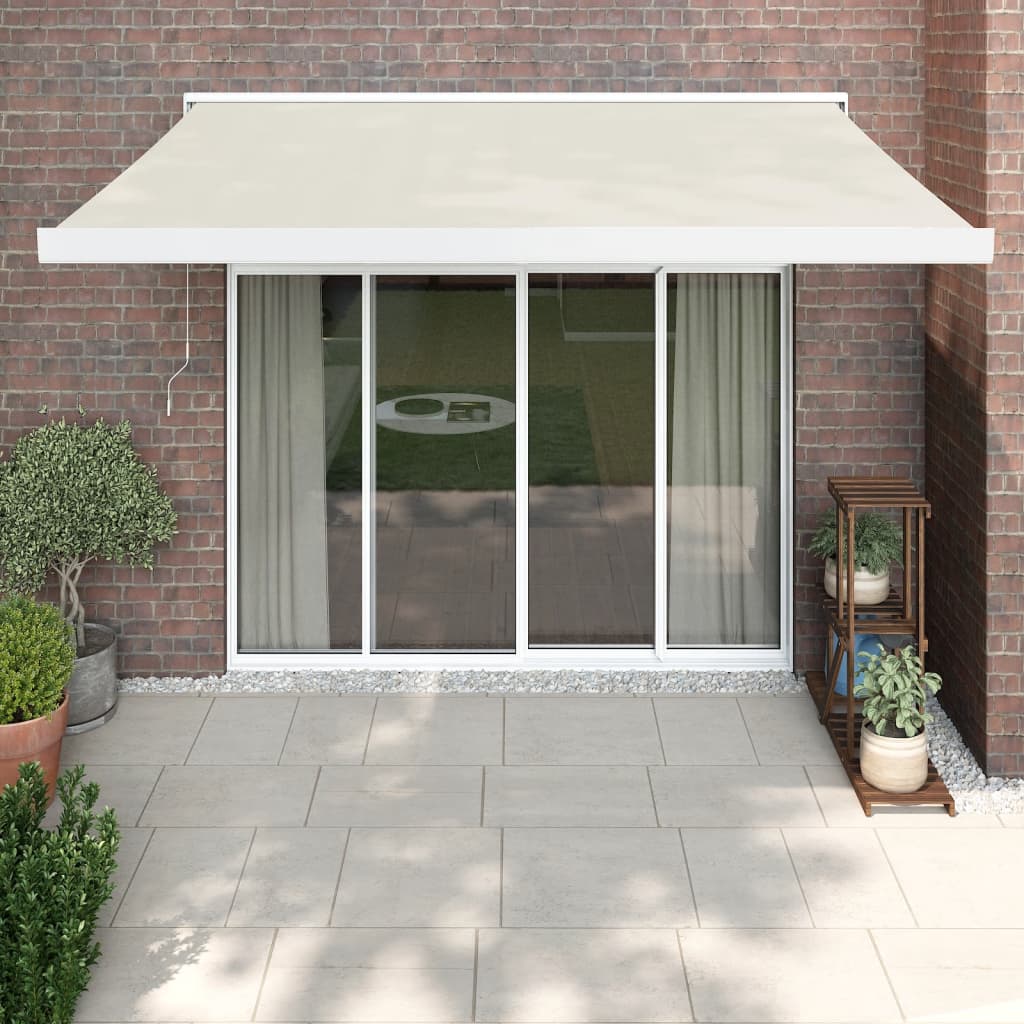 Vidaxl Luifel extends 3x2.5 m dust and aluminum cream -colored