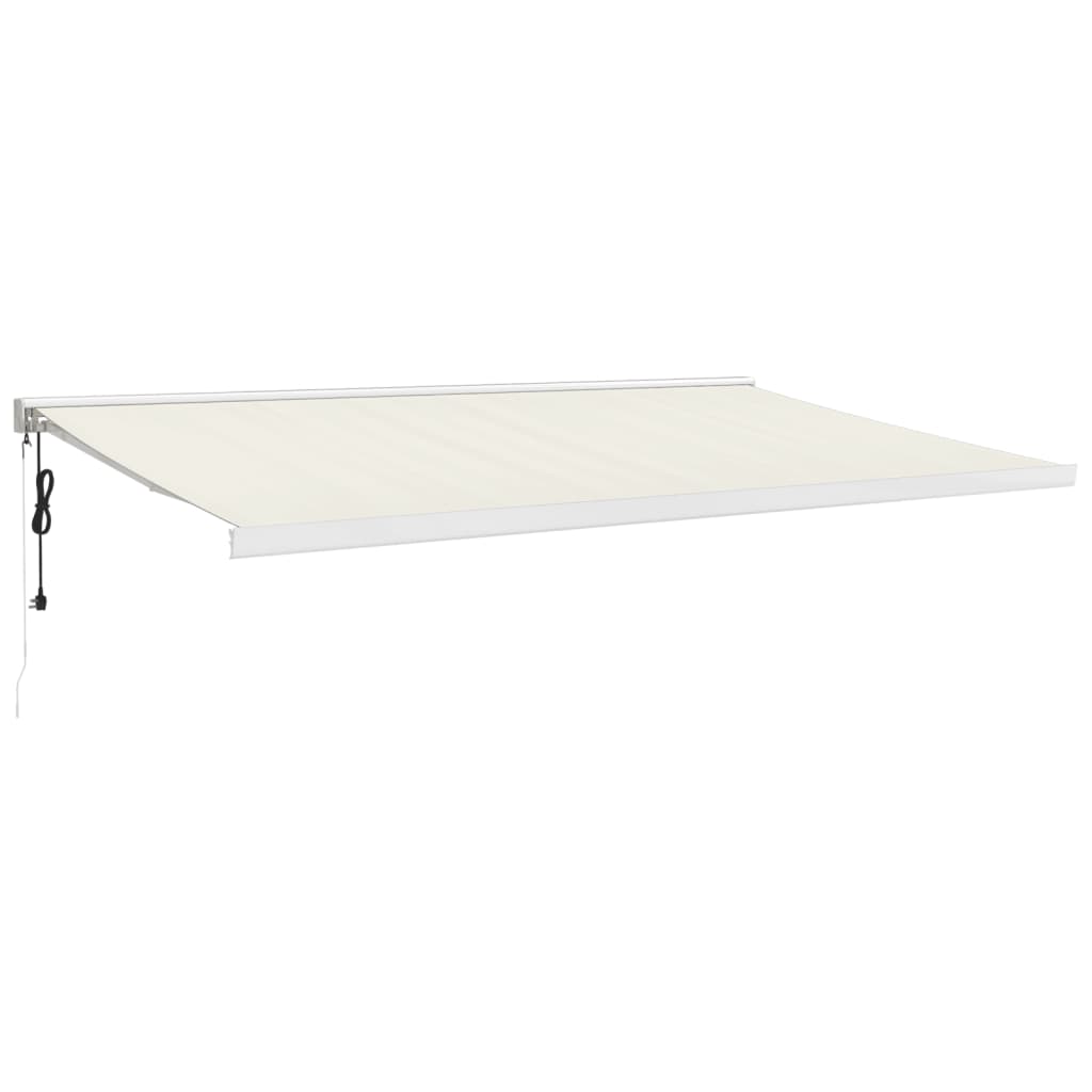 Vidaxl Luifel razširi 5x3 M prah in aluminijasta krema