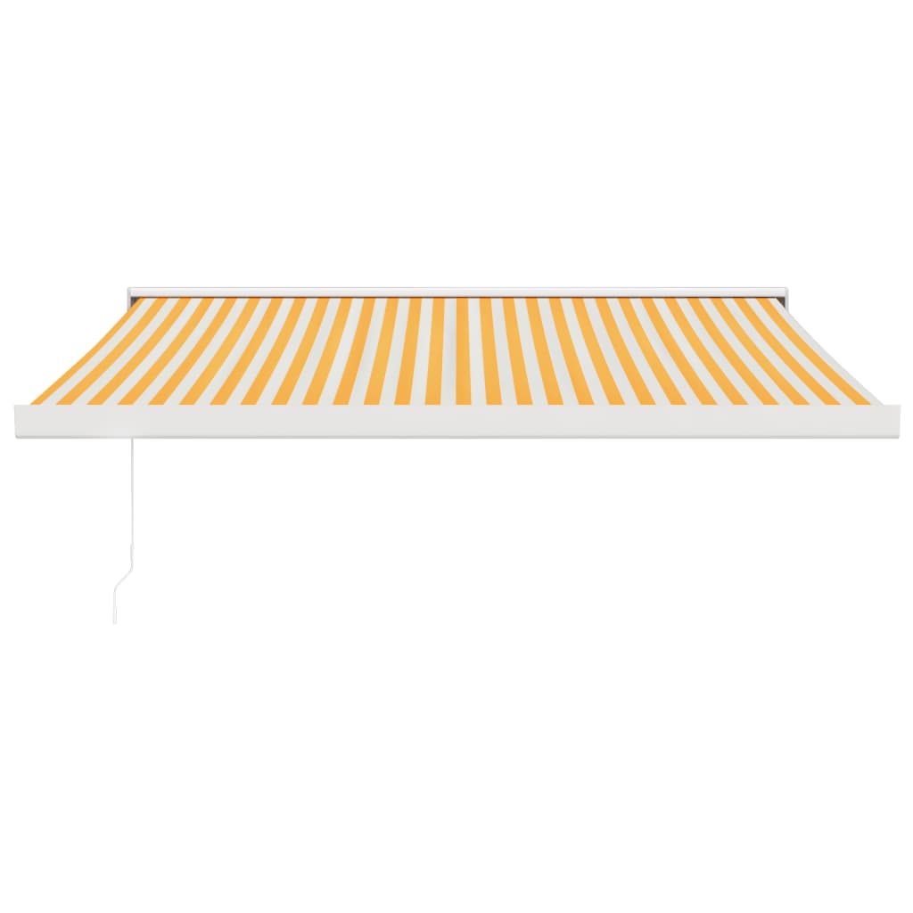 Vidaxl Luifel Extendable 3x2.5 m dust and aluminum yellow and white