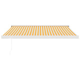 Vidaxl Luifel Extendable 3x2.5 m dust and aluminum yellow and white