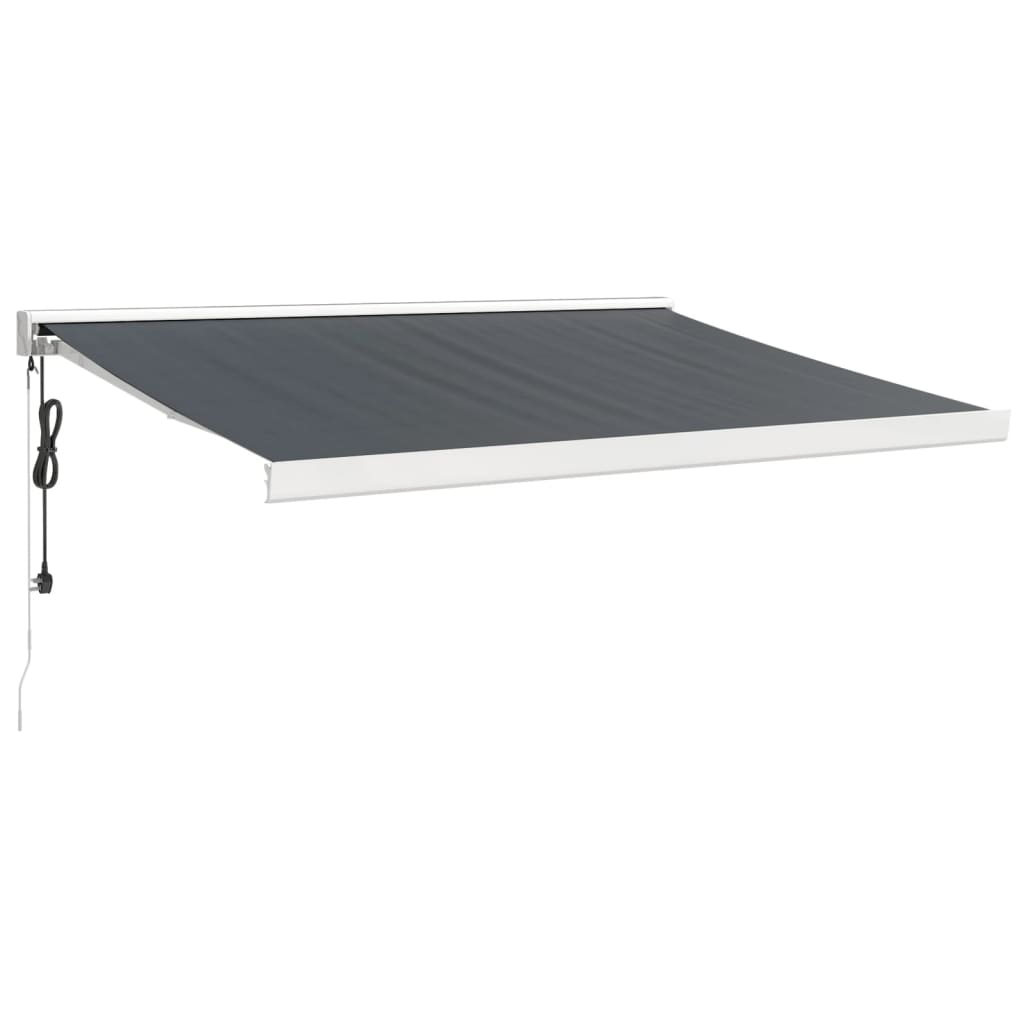 Vidaxl Luifel extendable 3x2.5 m dust and aluminum anthracite -colored