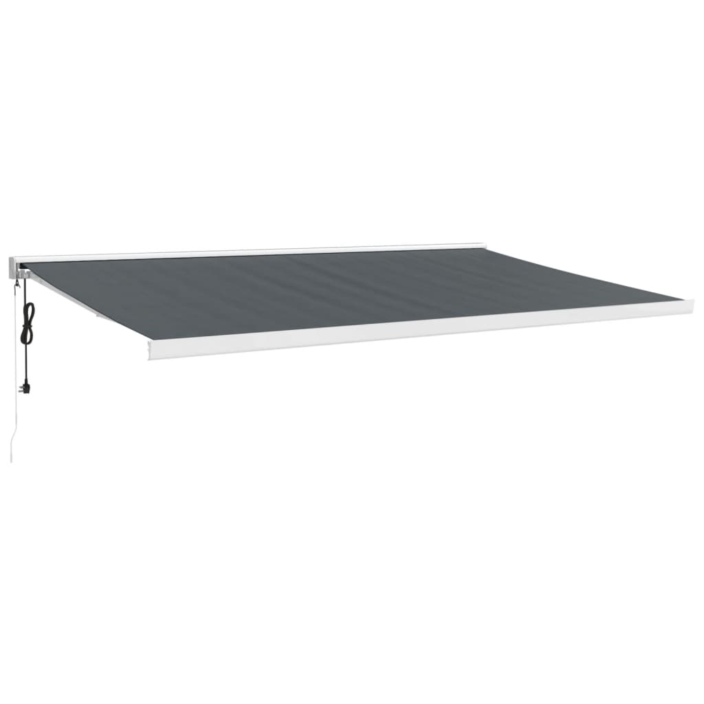 Vidaxl Luifel extends 5x3 m dust and aluminum anthracite -colored