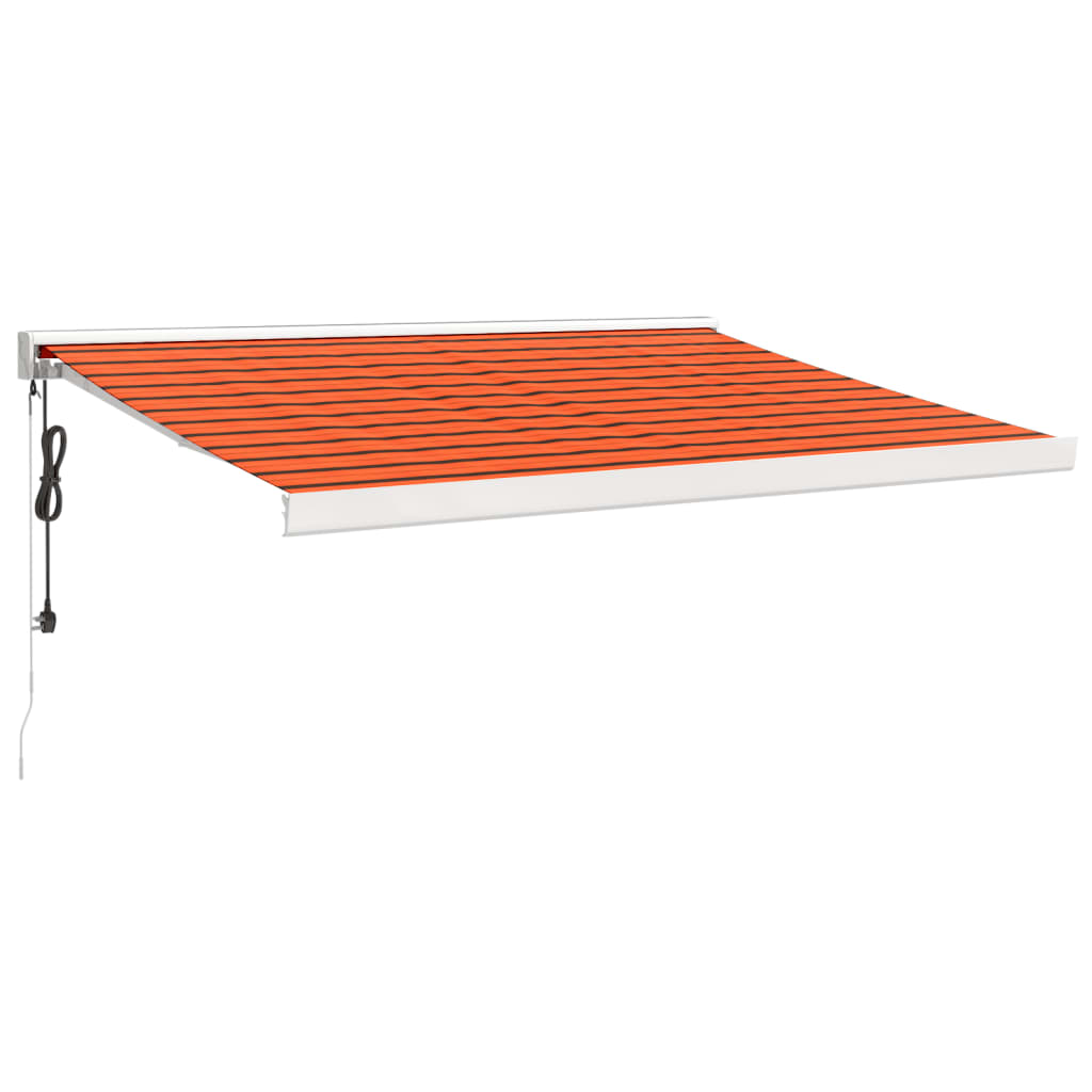 Vidaxl Luifel Extendable 3x2.5 m dust and aluminum orange and brown