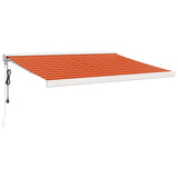 Vidaxl Luifel Extendable 3x2.5 m dust and aluminum orange and brown