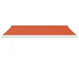 Vidaxl Luifel Extendable 3x2.5 m dust and aluminum orange and brown