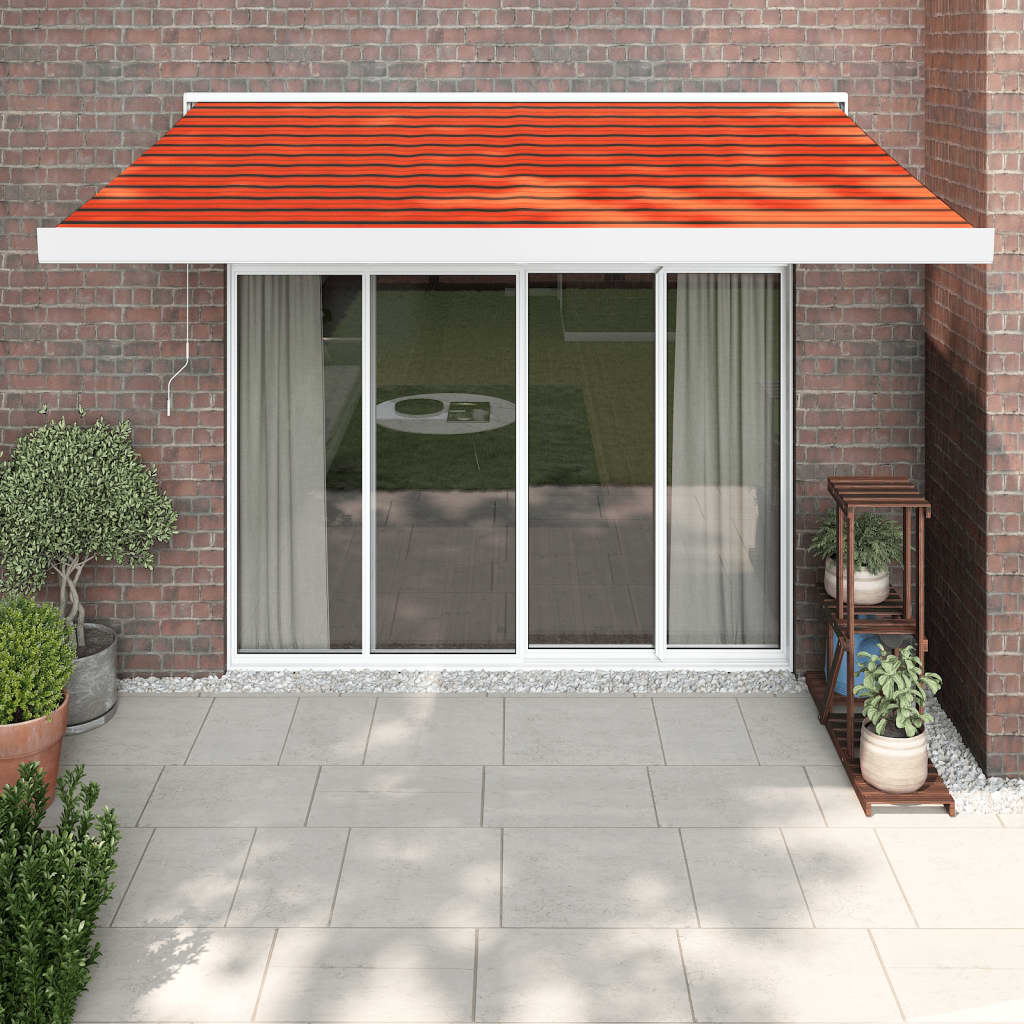 Vidaxl Luifel Extendable 3x2.5 m dust and aluminum orange and brown