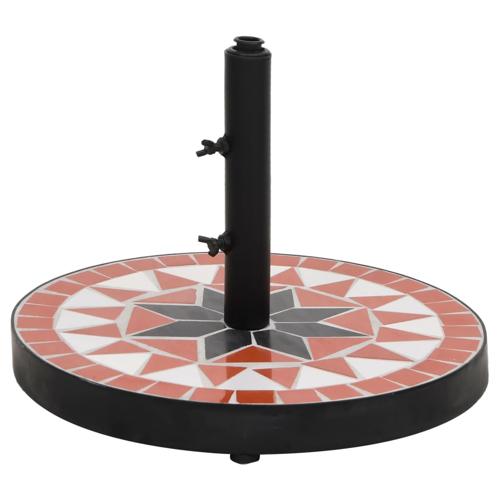 Vidaxl parasol noha kolem 12 kg terakoty bílá