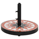Vidaxl parasol noha kolem 12 kg terakoty bílá